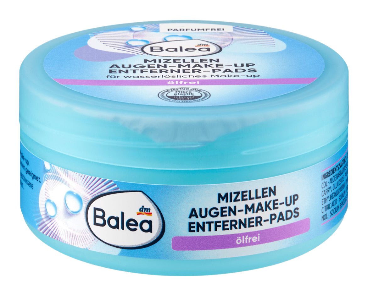 Balea Disques Démaquillants Micellaires Yeux – Formule Huileuse – 50 unités