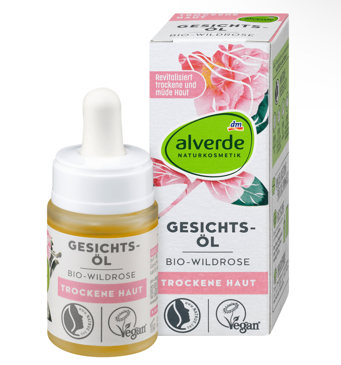 Alverde Huile Visage Rose Sauvage – 30 ml