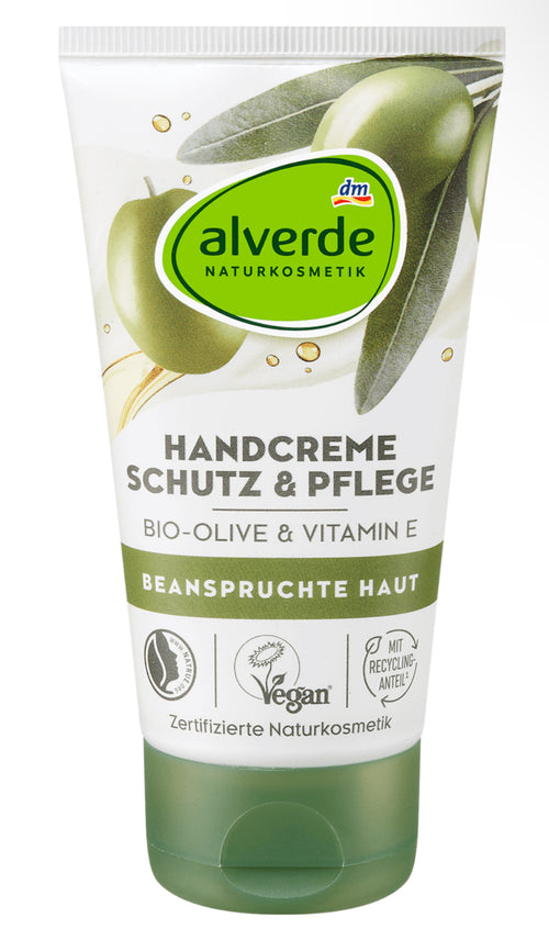 Alverde Crème Mains Protection & Soin Olive & Vitamine E – 75 ml